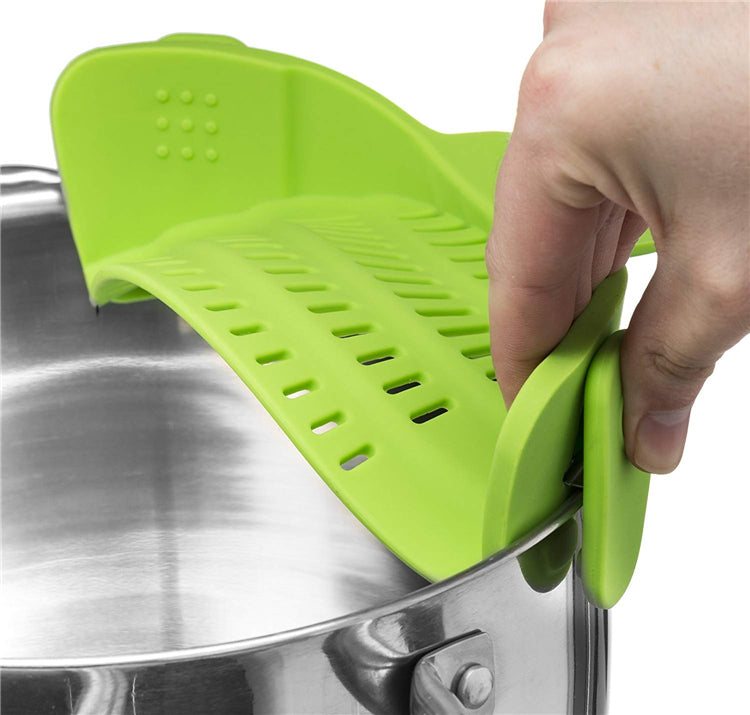 Clip-On Silicone Pot Strainer