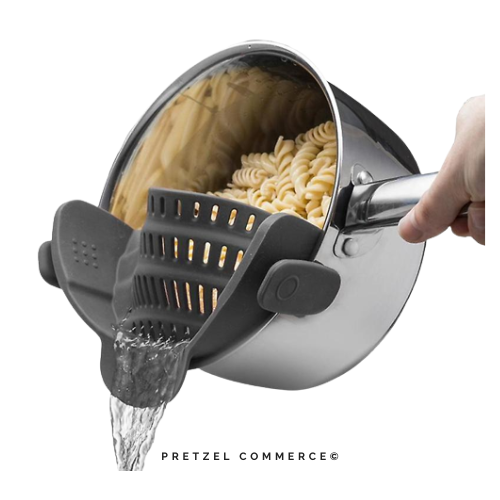 Clip-On Silicone Pot Strainer